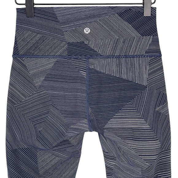 Lululemon Wunder Under Crop Leggings Womens 6 High Rise Printed Pull On Luxtreme - Picture 5 of 8